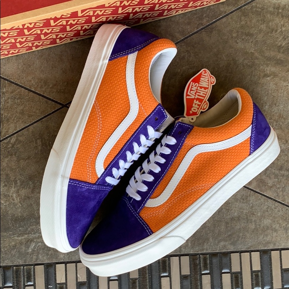 VANS OLD SKOOL P&C Bl/Apricot Buff - Picture 16 of 16
